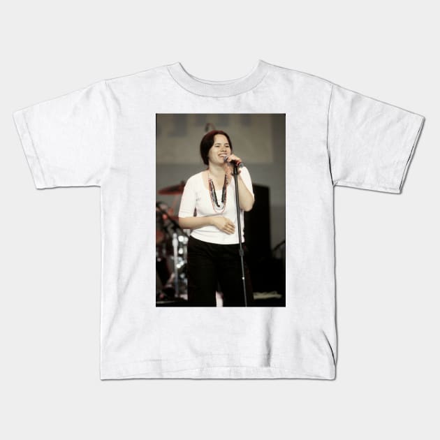 Natalie Merchant Photograph Kids T-Shirt by Concert Photos